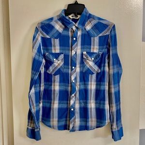 Salt Valley Wester Plaid Shirt XS